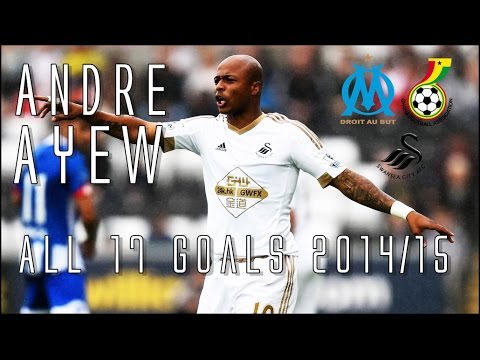Andre Ayew // SWANSEA CITY'S New Signing // All 17 Goals for Marseille & Ghana 2014/15 // HD