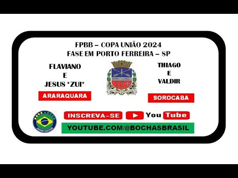 FLAVIANO E JESUS *ZUI* (ARARAQUARA)  X  THIAGO E VALDIR (SOROCABA) - FPBB COPA UNIÃO  2024
