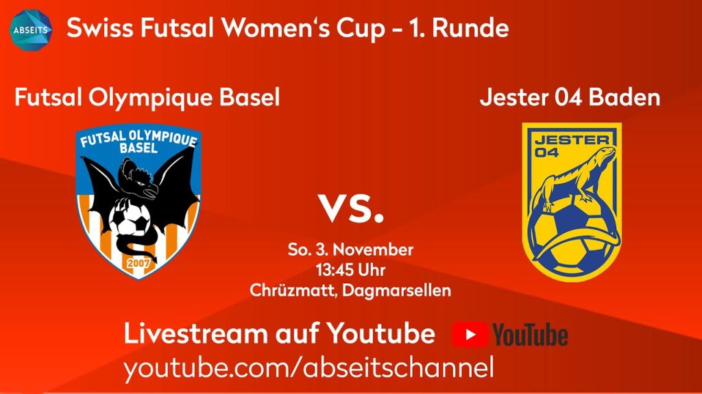 Futsal Olympique Basel vs. Jester 04 Baden | Swiss Futsal Women's Cup - 1. Runde  | 03.11.2024