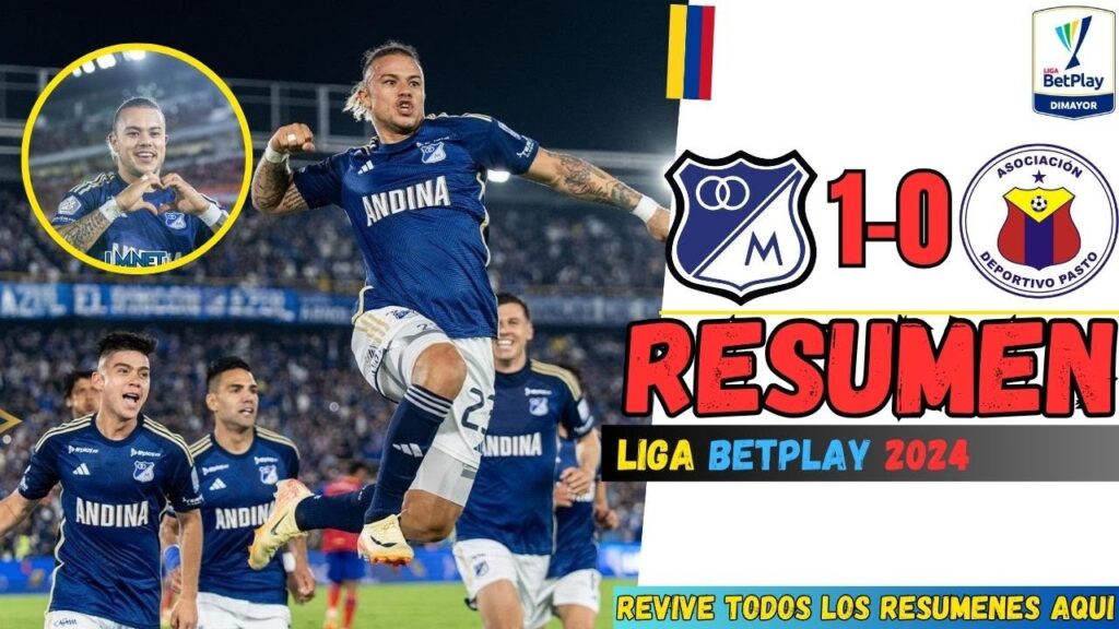 Millonarios vs Pasto 1-0 Resumen Completo | Liga Betplay 2024