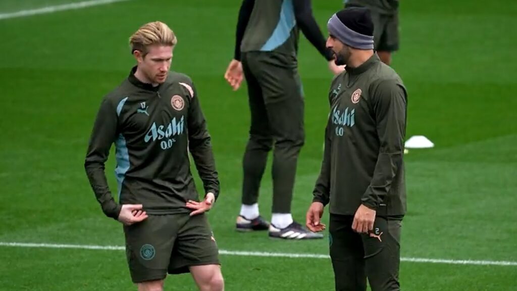 Kevin De Bruyne RETURNS! | Manchester City train ahead of Sporting Champions League clash