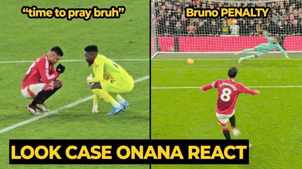 Onana Casemiro funny reaction on Bruno Fernandes take PENALTY against Chelsea | Man Utd News Onana Casemiro funny reaction on Bruno Fernandes take PENALTY against Chelsea | Man Utd News