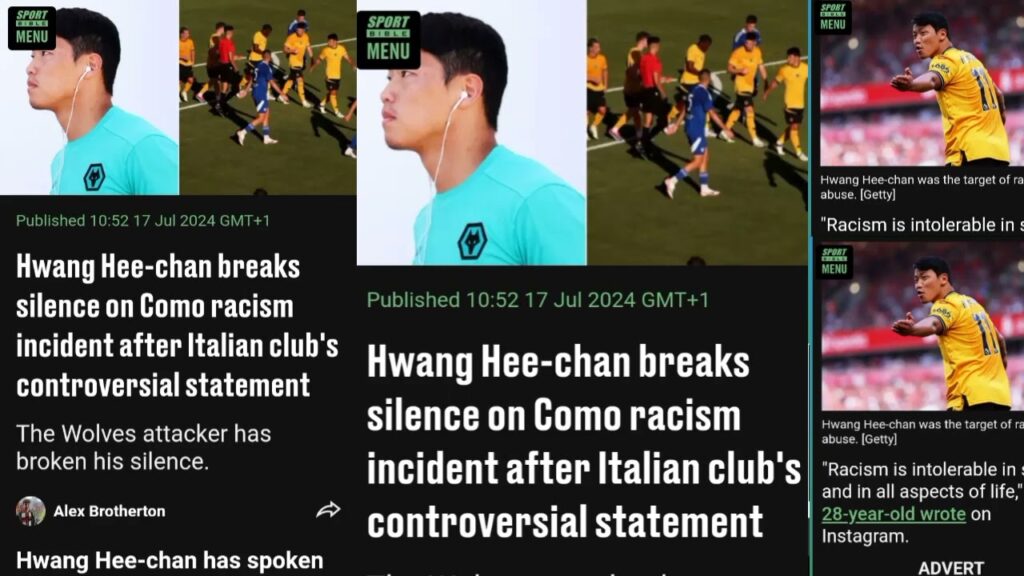 Hwang Hee-chan breaks silence on Como racism incident after Italian club's controversial statement