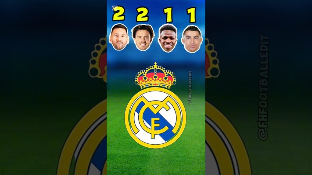 Which player played for which club? Messi 🆚 Jack grealish 🆚 Vinicius jr 🆚 Cristiano Ronaldo #shorts