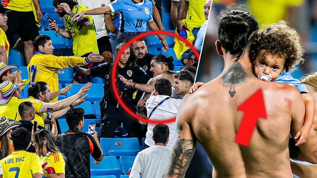 The big fight between Darwin Núñez and the Colombian fans