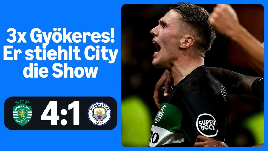 Sporting 4:1 Manchester City | Highlights - UEFA Champions League