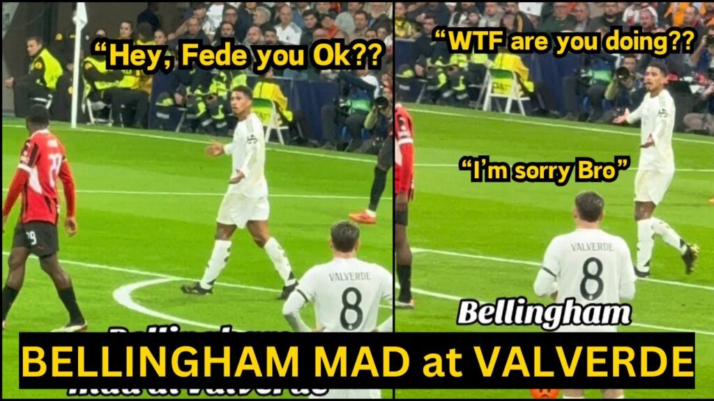 VIRAL Footage show Jude Bellingham was SCREAMING at Valverde after mistakes vs AC Milan| Real Madrid