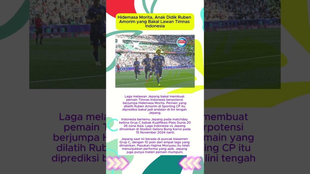 Hidemasa morita anak didik ruben amorim yang bakal lawan timnas kita!!! #shorts #viralvideo #timnas