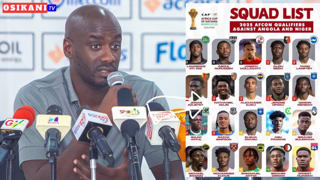 BREAKING🇬🇭: OTTO ADDO NAMES BLACK STARS FINAL SQUAD FOR LAST AFCON QUALIFIERS - SHOCKING? 😳