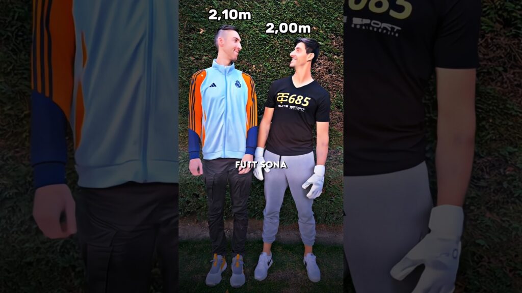 Finally we found someone taller than Courtois 😂😂 #football #courtois #goalkeeper #viral #foryou #fyp