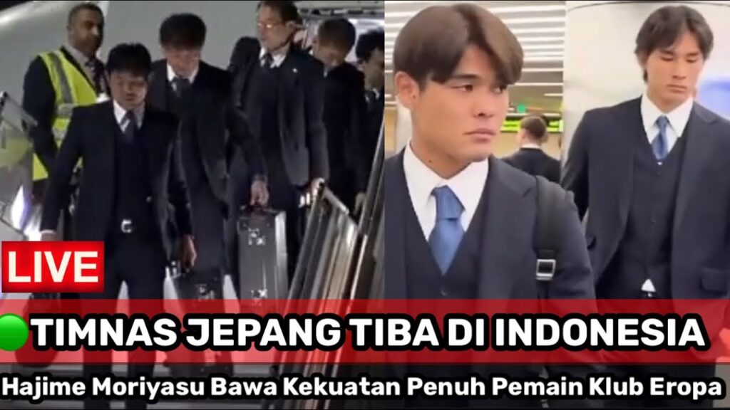 🟢TIMNAS JEPANG TIBA DI INDONESIA HARI INI‼️PELATIH JEPANG HAJIME MORIYASU AKAN GELAR LATIHAN PERDANA