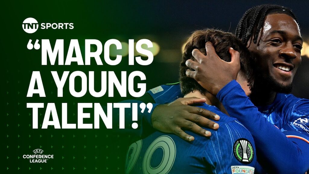 Axel Disasi hails Marc Guiu after Chelsea's 8-0 thumping of FC Noah in the #UECL 🔵