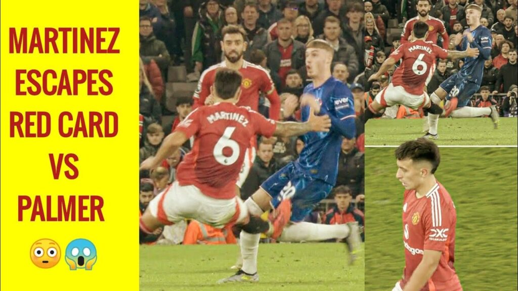 LISANDRO MARTINEZ TACKLE ON COLE PALMER CONTROVERSY RED CARD