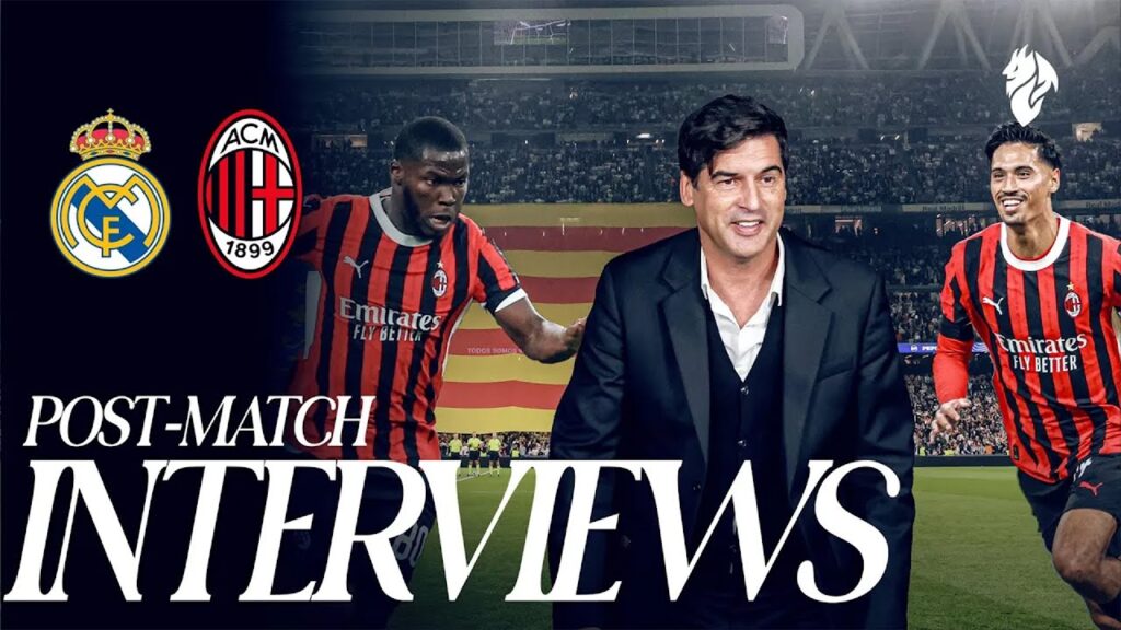 Coach Fonseca, Reijnders and Musah | Post-match reaction | Real madrid v AC Milan | #championsleague