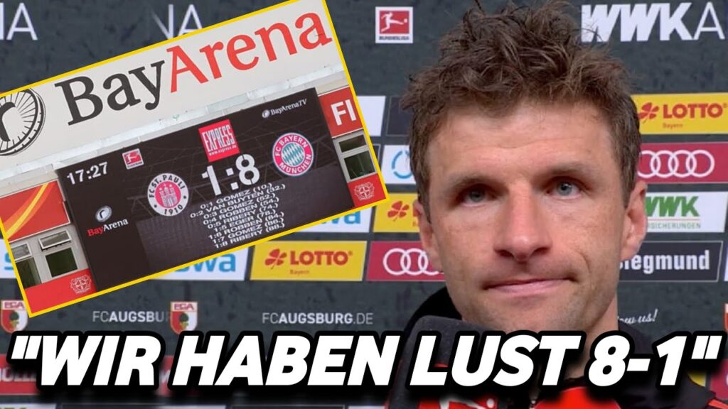 Thomas Müller "Wir haben Lust 8-1" Bayern vs FC St. Pauli🔴fußball News