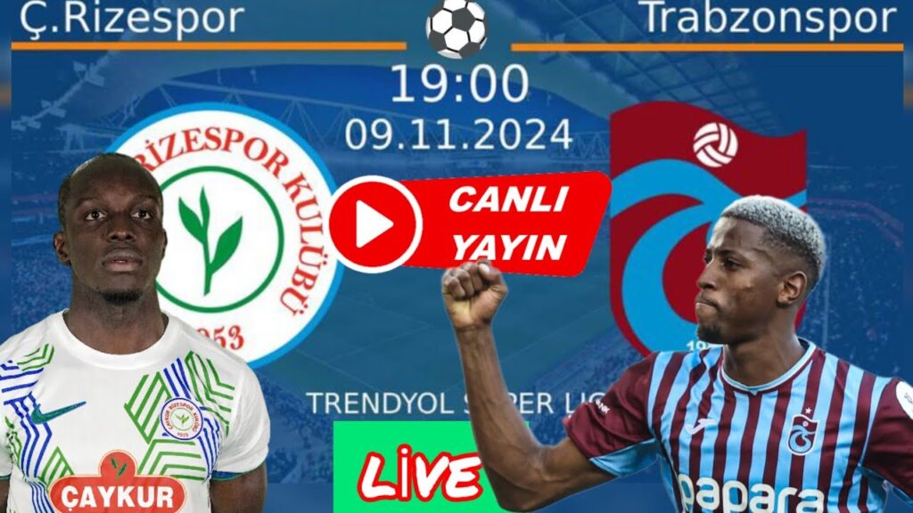 TRABZONSPOR - ÇAYKUR RİZESPOR SUPER LEAGUE ABONE OL subscribe #live CANLI YAYIN #football