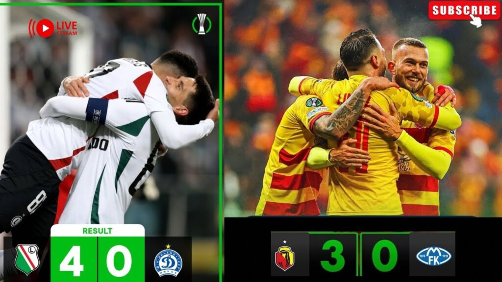 LEGIA WARSZAWA DEMOLUJE DYNAMO MIŃSK!|JAGIELLONIA BIAŁYSTOK MIAŻDŻY MOLDE! | LIGA KONFERENCJI