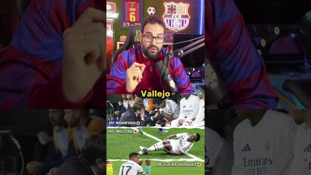 🚑3 LESIONADOS en el REAL MADRID - GRAVE la de MILITAO #militao #realmadrid #futbol #shorts