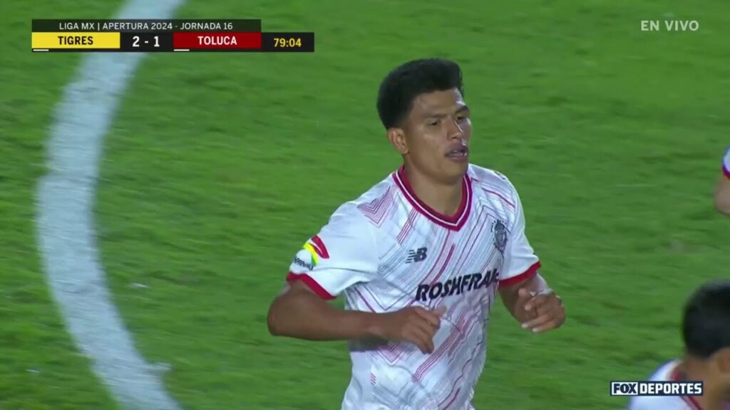 😈🔥 GOL Jesús Gallardo | Tigres 2-1 Toluca | J16, Apertura 2024 | Liga MX