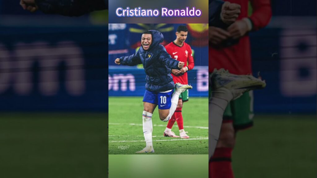 When Ronaldo's fan Mbappe ran past him in the last Euro match #cr7 #mbappe #euro2024 #realmadrid