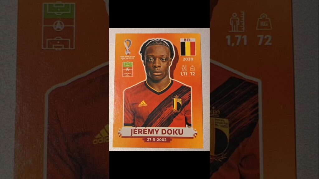 Jeremy Doku Panini Sticker @Fußball_Sticker