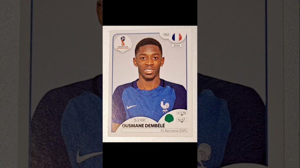 Ousmane Dembele Panini Sticker 2018 WM International Version Nummer 198 @Fußball_Sticker6284