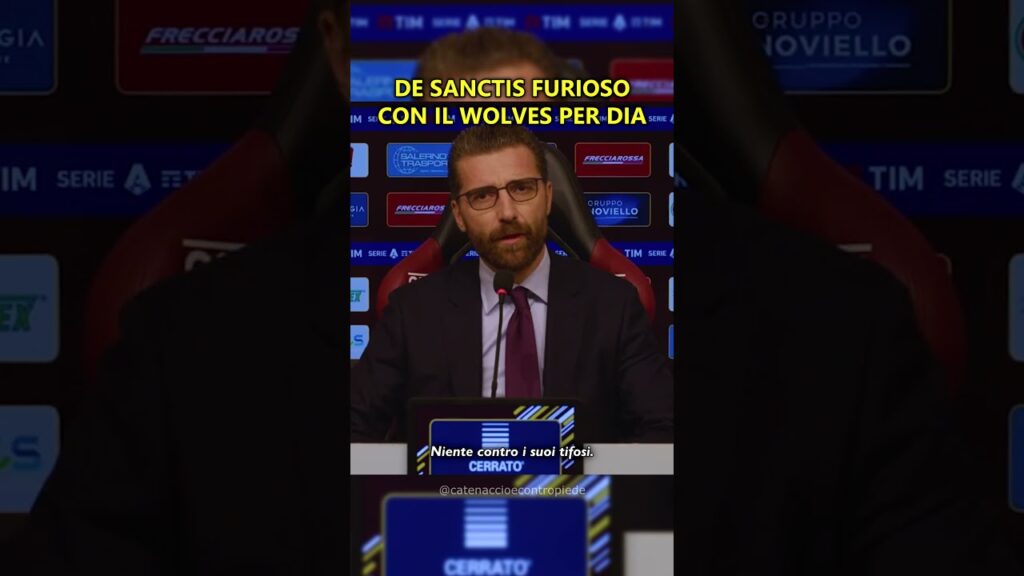 DE SANCTIS FURIOSO CON I WOLVES PER BOULAYE DIA