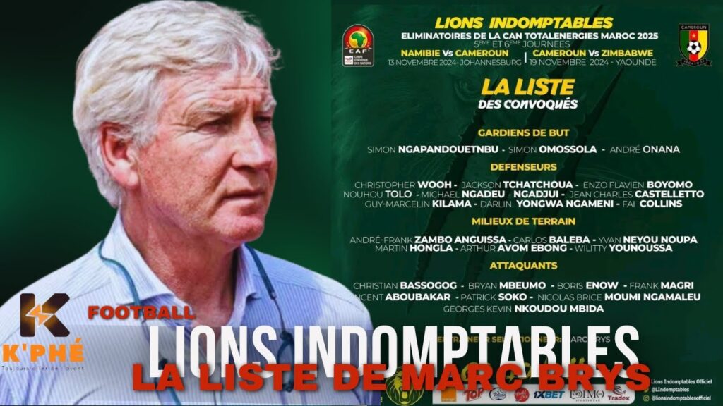 Découvrez la liste de Marc Brys… sans Toko-Ekambi ! Découvrez la liste de Marc Brys... sans Toko-Ekambi !