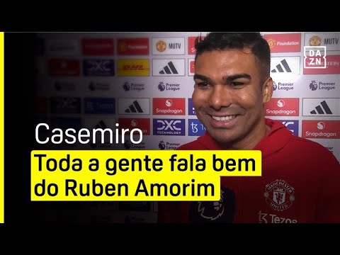 Casemiro (Manchester United) na flash interview | DAZN