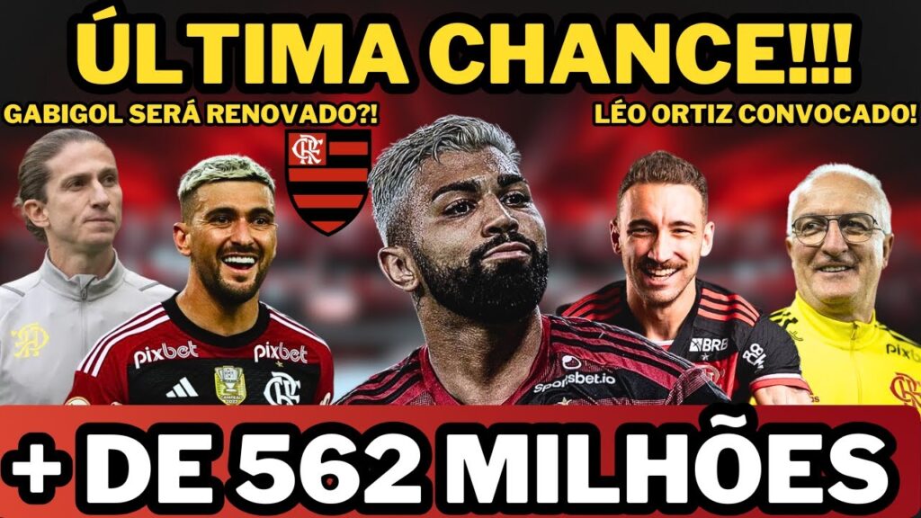 DOMINGO AGITADO! ÚLTIMA CHANCE DE GABIGOL?! DÍVIDA EM +DE 562MI! ESCALAÇÃO! NOTÍCIAS DO FLAMENGO