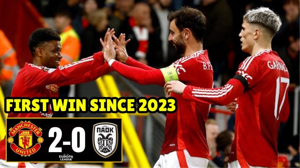 Manchester United First Europa League Game Victory This Season | 2-0 v FC PAOK
