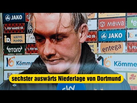 Mainz 05. schlägt Borussia Dortmund Julian Brandt und Nico schlotterbeck im Interview !! #dortmund
