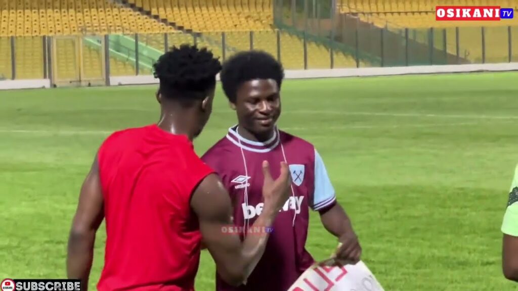 OTTO ADDO & KUDUS TALKS…KUDUS MEET FAN FROM TOGO…GIDEON MENSAH SPEAKS @ 1ST BLACK STARS TRAINING…FAN