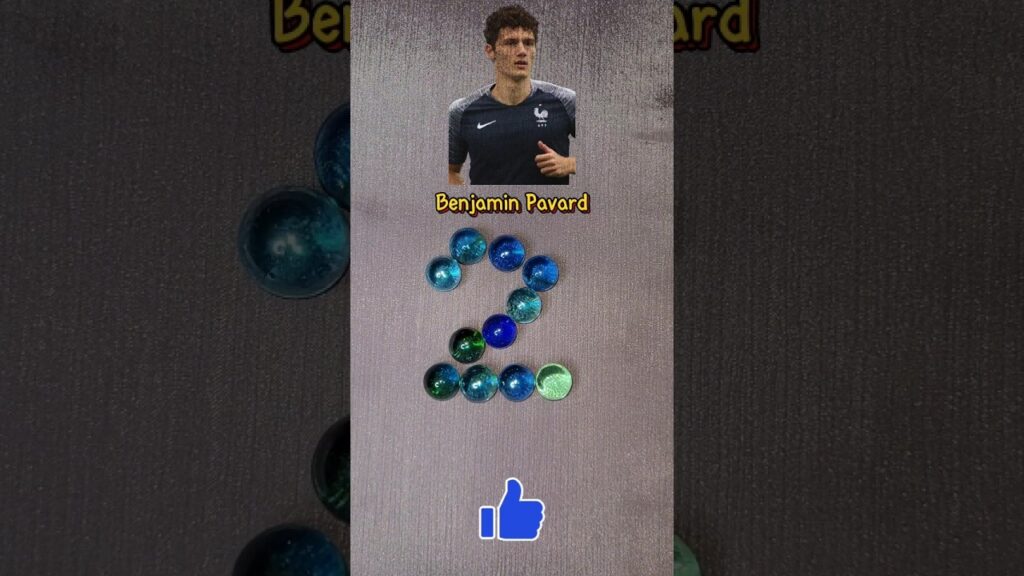 Benjamin Pavard From 🇲🇫 #football #asmr #benjaminpavard #france #shortvideo #marbles