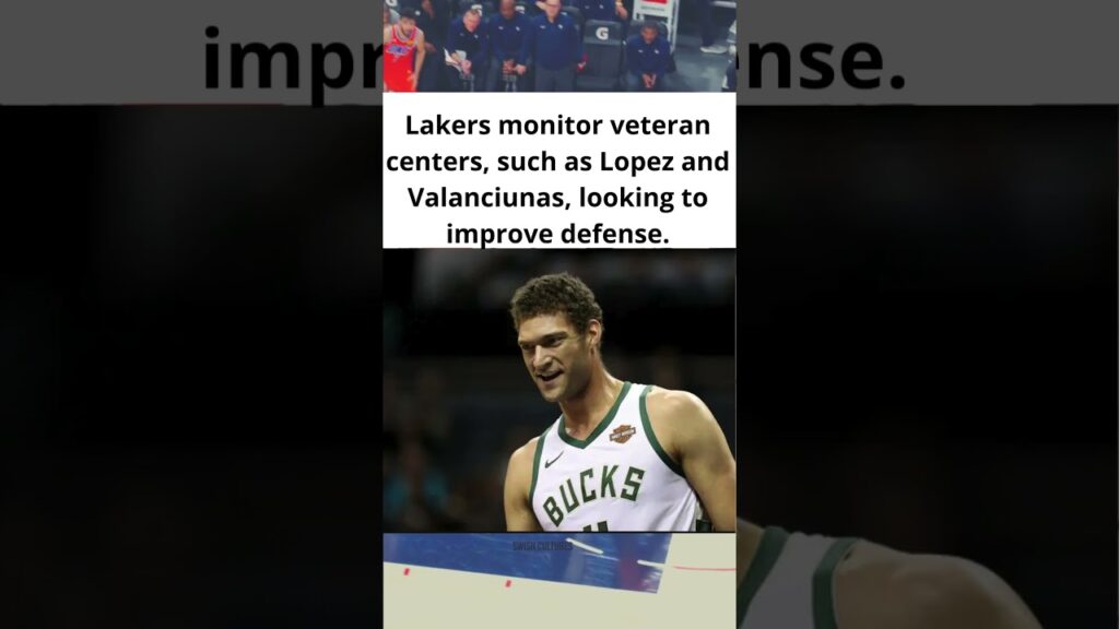Brook Lopez and Jonas Valanciunas on Lakers' Radar for Trade #trade #shorts #lakers #lópez