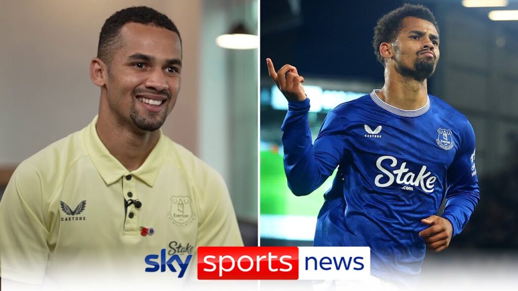 Iliman Ndiaye sings his new Everton song as he discusses his football journey