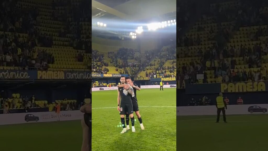 Yeremy y Baena, inseparables tras el triunfo del Villarreal ante el Alavés