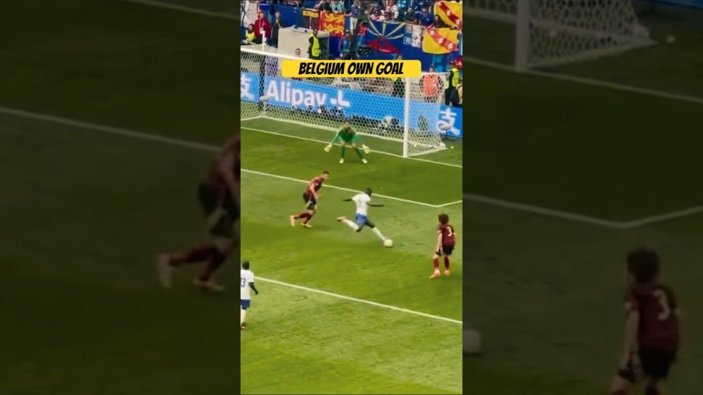 Belgium own goal vs France in Euro 2024
