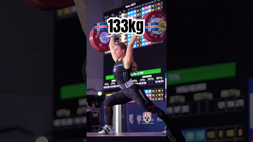 Eyglo Fanndal Sturludottir (71kg Iceland) 133kg / 293lbs 2024 Euro U23 Weightlifting Championships