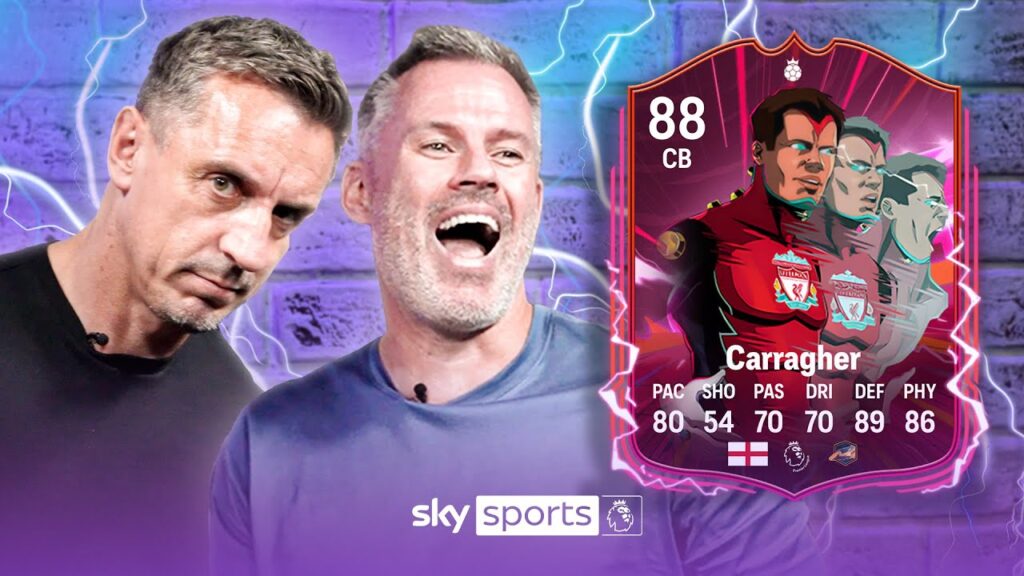 "He's QUICKER than VAN DIJK?!?" 😂 | Gary Neville rates Jamie Carragher's FC 25 Item