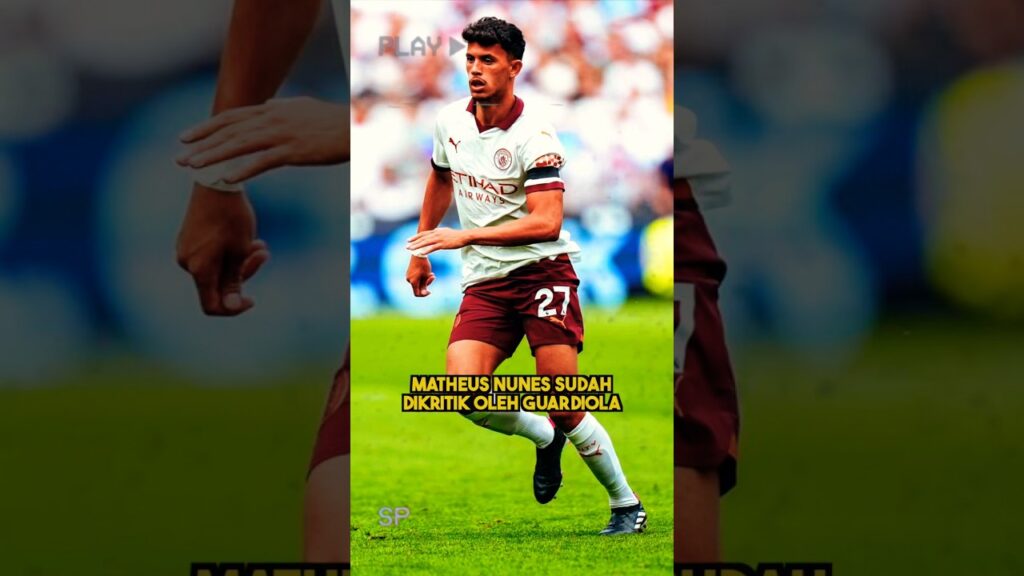 Baru Saja Datang, Matheus Nunes Sudah Kena Semprot Pep Guardiola! #mancity #shorts