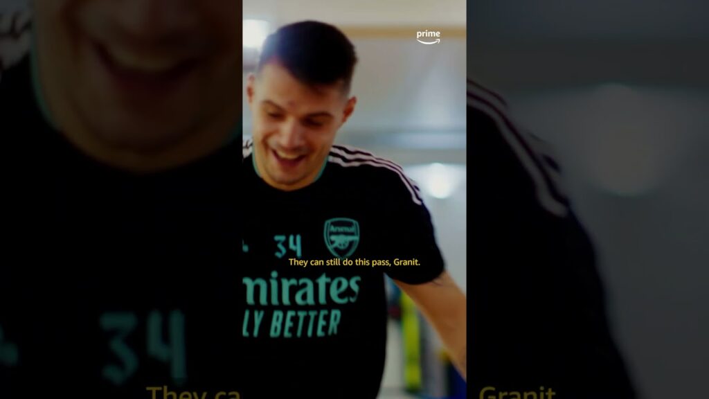 Granit Xhaka blamed Bukayo Saka for his red card 😅