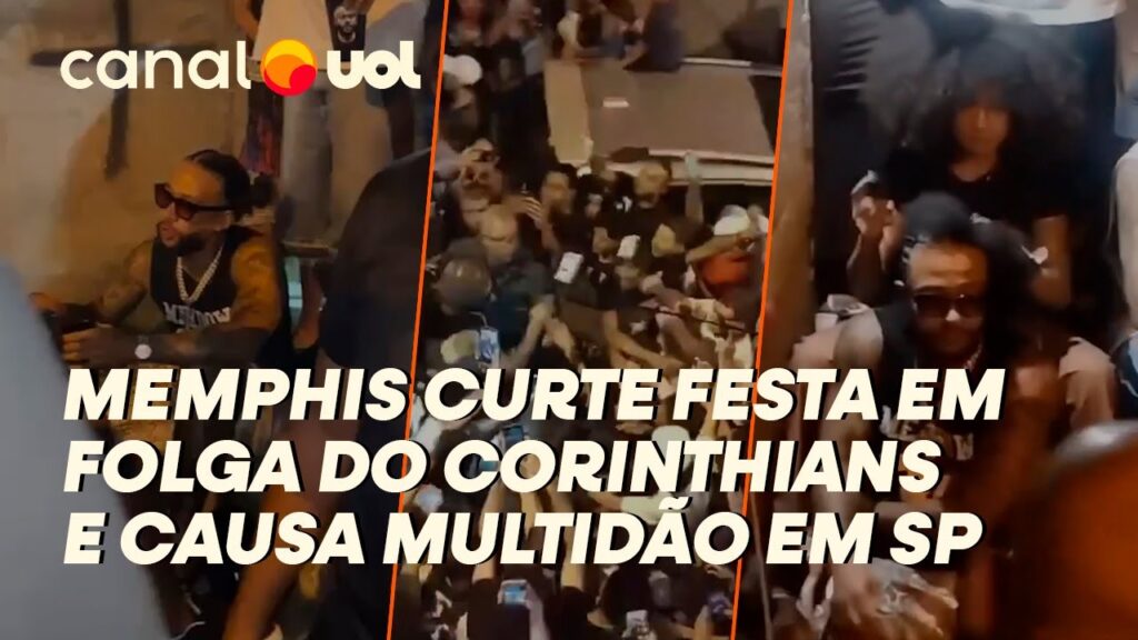 CHINELO, TRANÇAS E TORCIDA: MEMPHIS DEPAY CURTE FESTA EM FOLGA DO CORINTHIANS; VEJA VÍDEOS