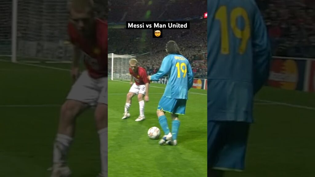 Messi vs Manchester United 🤯