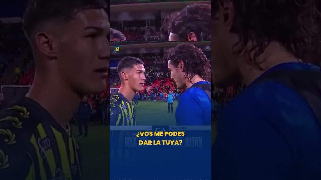 🥹 Hermoso momento entre Cavani y un futbolista de Almirante Brown #bocajuniors #futbol #cavani