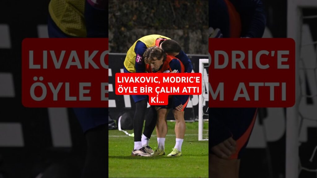 Dominik Livakovic, Luka Modric'e öyle bir çalım attı ki şaştı kaldı