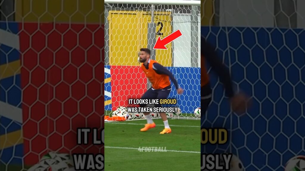 Giroud as a goalkeeper 🤣🧤 #euro2024 #france #viral