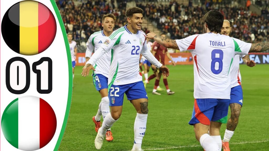 Belgium vs Italy 0-1 || Highlights & All Goals || UEFA Nations League 2024