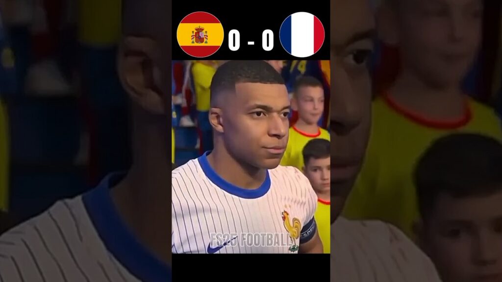 France vs Spain Semifinal EURO 2024 #football #shorts