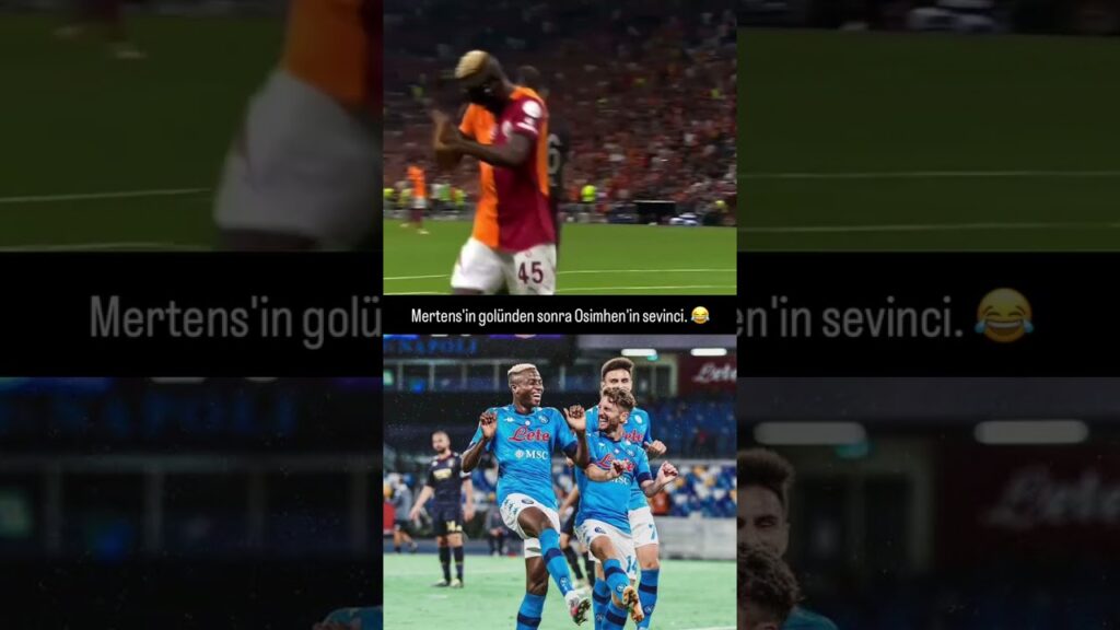 Dries Mertens'in golünden sonra Victor Osimhen'in sevinci #shorts #aboneol #keşfetbeniöneçıkar